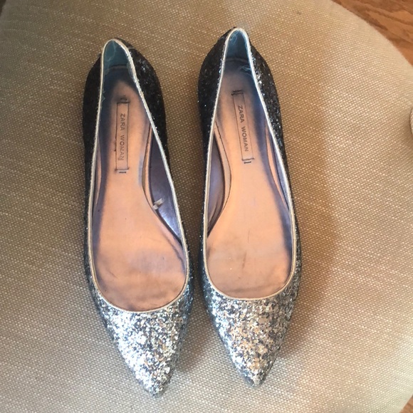 Glittery Zara Ballet flats - Picture 4 of 6